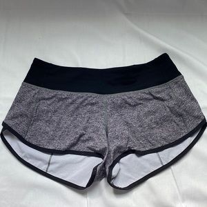 Lululemon Speed Up Shorts 2.5” - Size 4 - Gray